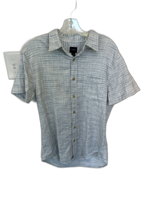 J. Crew NWT Size M Blue & White Cotton Striped Button Down Men's Shirt Blue & White / M