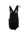 We The Free Size M Black Cotton Cuffed Denim Romper Black / M