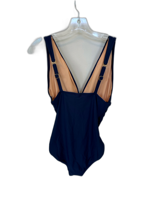 J. Crew Size M Navy Polyester Blend Adjustable straps Padding Solid Swimsuit Navy / M