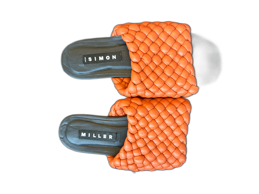 Simon Miller Shoe Size 37 Orange & Black Leather Braided Mules Orange & Black / 37