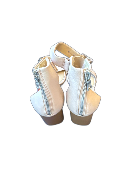 Rag & Bone Shoe Size 37 Blush Leather Block Heel Back Zip Square Toe Sandals Blush / 37