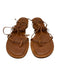Michael Kors Collection Shoe Size 37 Tan Brown Leather Tie Detail Thong Sandals Tan Brown / 37