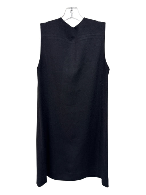 English Factory Size S Black Polyester Sleeveless Side Zip Lace Up Dress Black / S