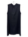 English Factory Size S Black Polyester Sleeveless Side Zip Lace Up Dress Black / S