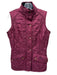 Barbour Size  T4 Maroon Red Polyamide Sleeveless Quilted Zip Up Vest Maroon Red / T4