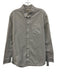 Taylor Stitch Size 42 Gray & White Cotton Striped Oxford Men's Long Sleeve Shirt Gray & White / 42
