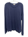 Peter Millar Size L Navy Blue Cotton Blend Solid Sweatshirt Long Sleeve Shirt Navy Blue / L
