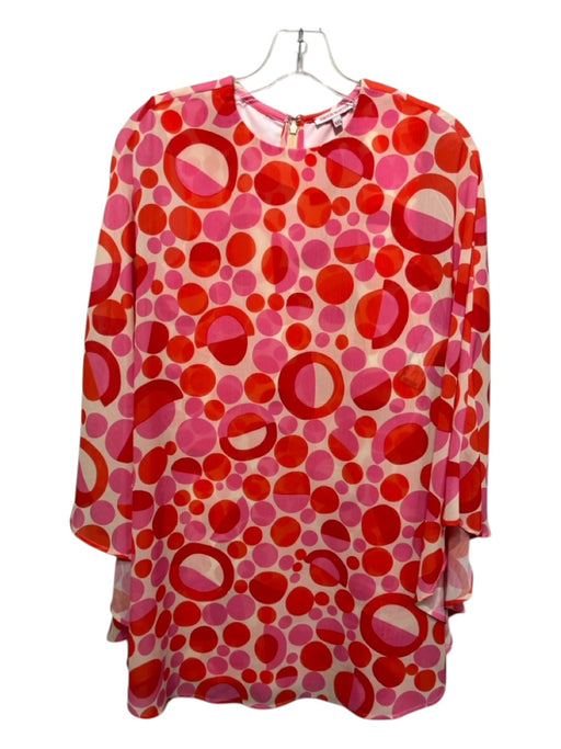 Frances Valentine Size XXS Orange, Pink & Red No Fabric Tag Cape Dress Orange, Pink & Red / XXS