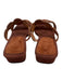 Lacceti Shoe Size 35 Brown Suede Circles Low Block Heel Mule Sandals Brown / 35