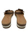 Sam Edelman Shoe Size 5 Brown & White textile upper Woven Tortoiseshell Sandals Brown & White / 5
