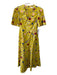 Pearl by Lela Rose Size 2 Yellow & Multi Cotton Floral Embroidered V Neck Dress Yellow & Multi / 2