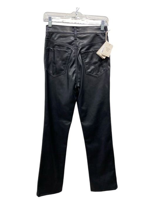 Mother Size 26 Black Polyurethane Faux Leather Bootcut Ankle High Rise Pants Black / 26