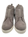 Linea Paolo Shoe Size 7.5 Gray Suede Perforated Wedge Inner Side Zip Sneakers Gray / 7.5