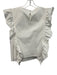 Pearl by Lela Rose Size S White Cotton & Polyester Ruffle Cap Sleeve Pleats Top White / S