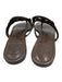 Tory Burch Shoe Size 7.5 Brown Leather Logo Flip flop Thong Strap Sandals Brown / 7.5