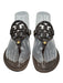 Tory Burch Shoe Size 7.5 Brown Leather Logo Flip flop Thong Strap Sandals Brown / 7.5