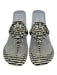 Tory Burch Shoe Size 7 Navy & white Cheetah Print Flip flop Thong Strap Sandals Navy & white / 7
