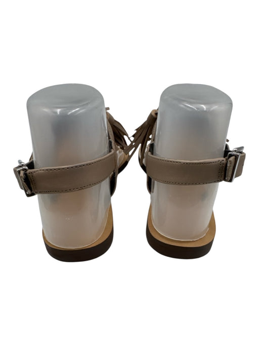 Rebecca Minkoff Shoe Size 7.5 Tan & Taupe Leather Thong Strap Tassels Sandals Tan & Taupe / 7.5