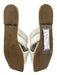Journee Collection Shoe Size 7.5 White Leather Criss Cross Open Toe Puff Sandals White / 7.5