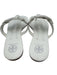 Tory Burch Shoe Size 7 White Leather Logo Flip flop Thong Strap Sandals White / 7
