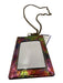 Kurt Geiger Purple & Multi Leather Shimmer Card Holder Crossbody Chain Wallets Purple & Multi
