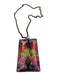 Kurt Geiger Purple & Multi Leather Shimmer Card Holder Crossbody Chain Wallets Purple & Multi