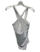 Alo Size L White Nylon & Spandex Spaghetti Strap Mesh Detail Shelf Bra Top White / L