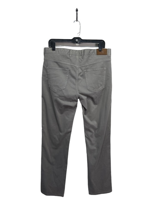 Peter Millar Size 34 Light Gray Cotton Blend Solid Khakis Men's Pants 34