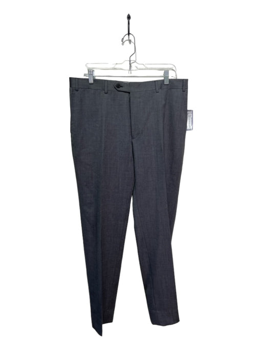 Canali Size 36 Gray Wool Solid Dress Men's Pants 36
