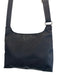Longchamp Black Nylon Zip Close Adjustable Strap Silver Tone Hardware Bag Black