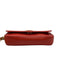 Tory Burch Coral Orange Saffiano Leather Gold Tone Hardware Logo Flap Bag Coral Orange / Mini