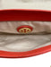 Tory Burch Coral Orange Saffiano Leather Gold Tone Hardware Logo Flap Bag Coral Orange / Mini