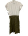 Veronica Beard Jeans Size XS White & Green Cotton Blend Short Sleeve Dress White & Green / XS
