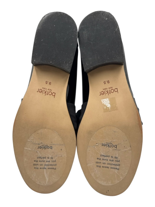 Botkier Shoe Size 9.5 Black Leather Upper Patent Bow Detail Slip On Loafers Black / 9.5