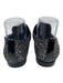 Jimmy Choo Shoe Size 40.5 Dark Silver Textile & Leather Upper Glitter Loafers Dark Silver / 40.5