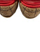 Chanel Shoe Size est 38 Red & Brown Satin Upper Quilted Detail Peep Toe Pumps Red & Brown / est 38