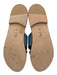 M. Gemi Shoe Size 42 Blue Leather Upper Croc Embossed Criss Cross Mule Sandals Blue / 42