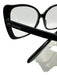 Gucci Black Acetate Prescription Lens Rectangle Oversized Full Rim Glasses Black