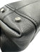 Tod's Black Leather Magnetic Snap Rolled Top Handles Pebbled Tote Bag Black