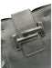 Tod's Black Leather Magnetic Snap Rolled Top Handles Pebbled Tote Bag Black