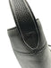 Tod's Black Leather Magnetic Snap Rolled Top Handles Pebbled Tote Bag Black