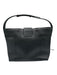 Tod's Black Leather Magnetic Snap Rolled Top Handles Pebbled Tote Bag Black