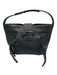 Tod's Black Leather Magnetic Snap Rolled Top Handles Pebbled Tote Bag Black