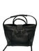 Tod's Black Leather Magnetic Snap Rolled Top Handles Pebbled Tote Bag Black