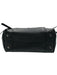 Tod's Black Leather Magnetic Snap Rolled Top Handles Pebbled Tote Bag Black