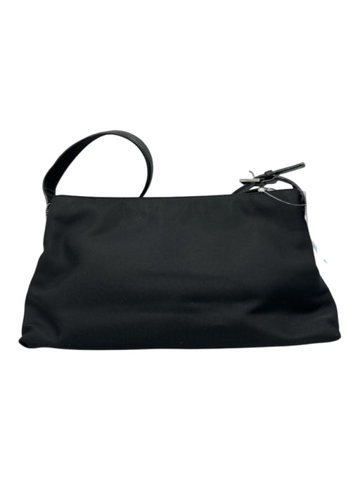 Coach Black Nylon Zip Close Shoulder Bag Black