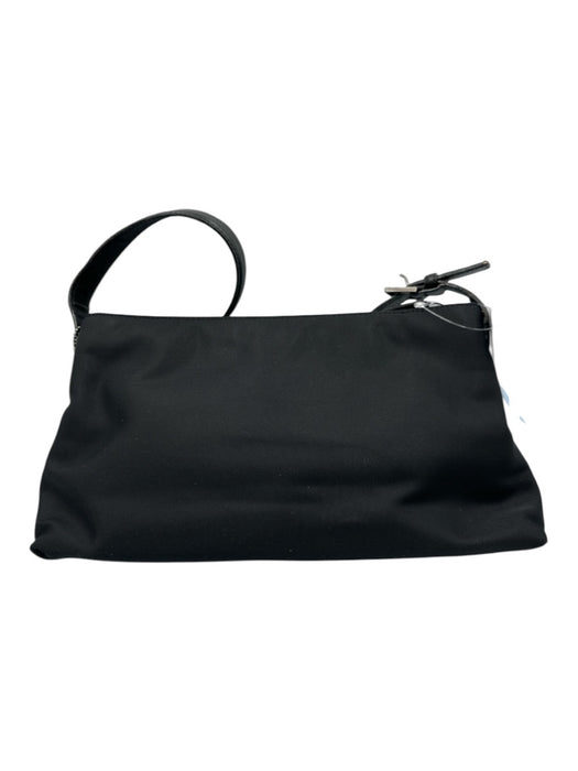 Coach Black Nylon Zip Close Shoulder Bag Black