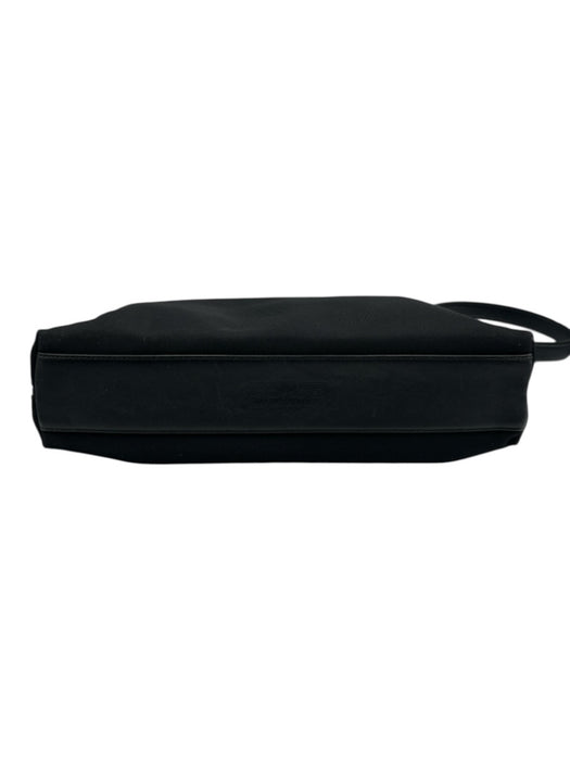 Coach Black Nylon Zip Close Shoulder Bag Black