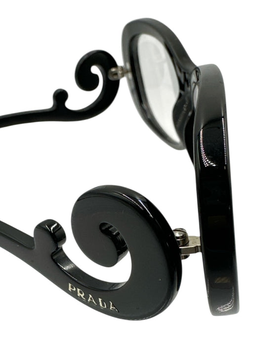 Prada Black Acetate Box Included Baroque Sunglasses Black