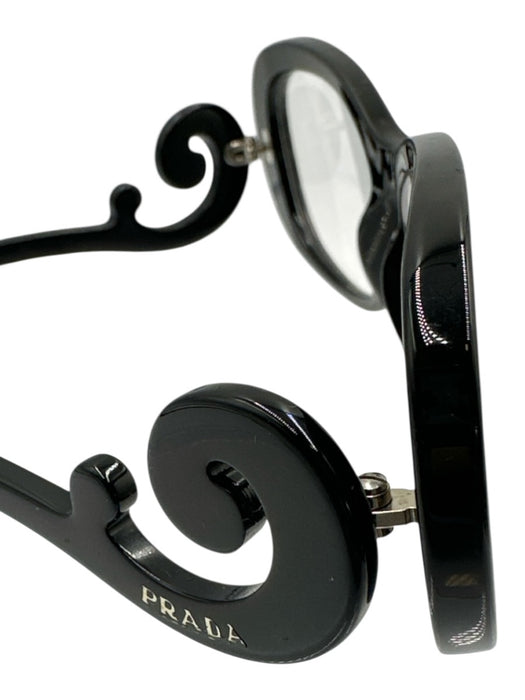 Prada Black Acetate Box Included Baroque Sunglasses Black